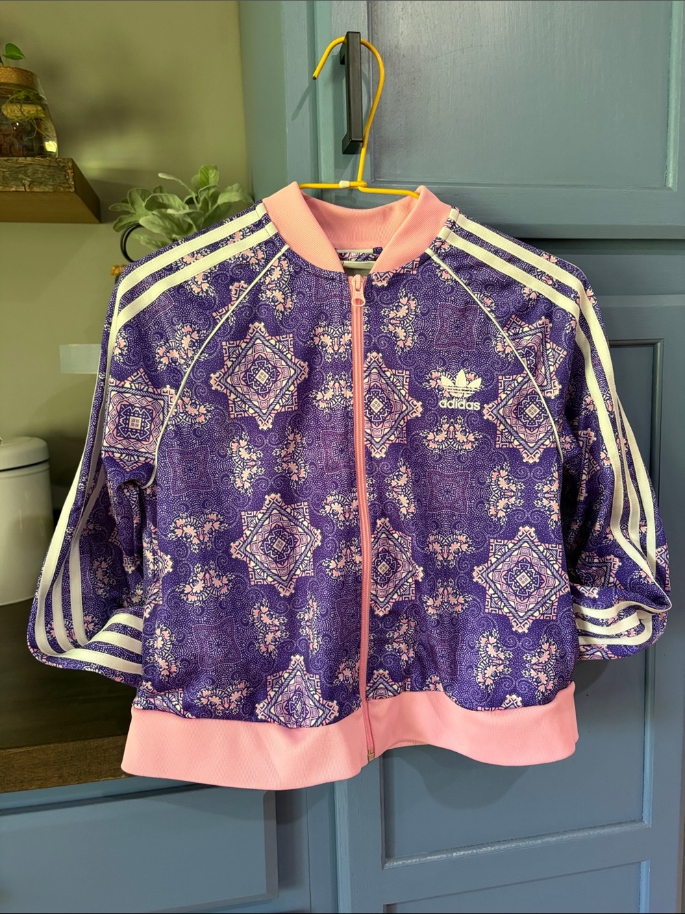 Adidas Purple & Pink Kids Track Jacket
